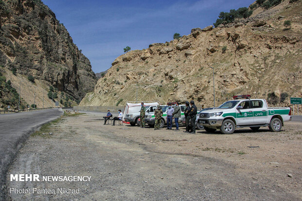 غربالگری عشایر در مبادی ورودی استان چهارمحال و بختیاری