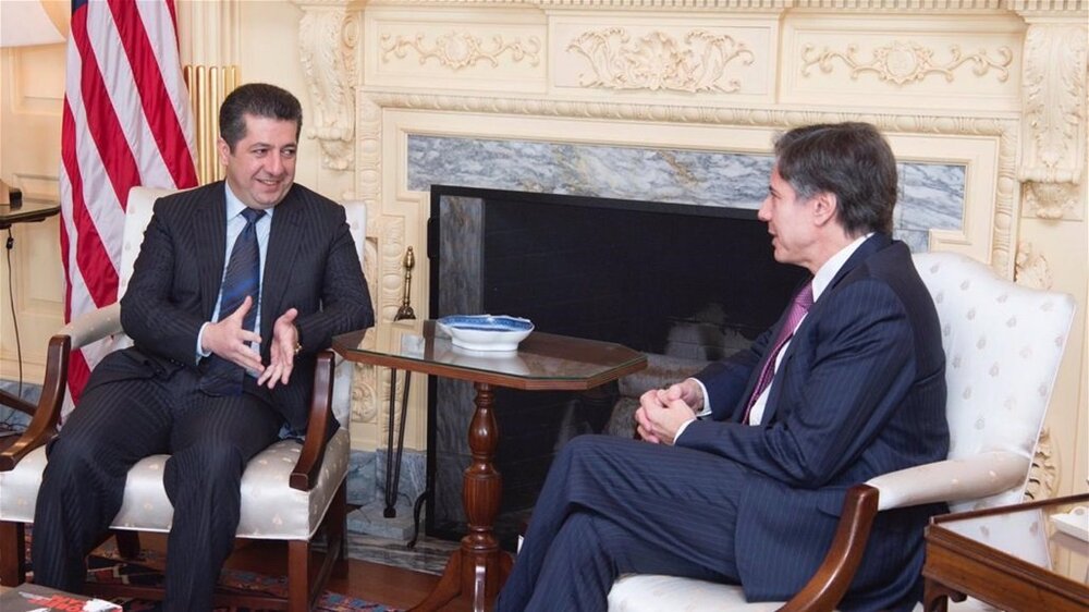 وزیر خارجه آمریکا و نخست وزیر اقلیم کردستان تلفنی گفتگو کردند
