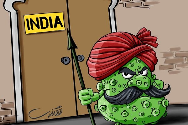 کاریکاتور ممنوعیت تردد به هندوستان