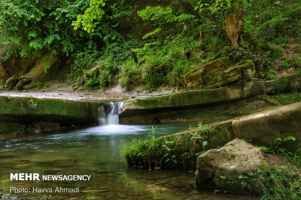 Breathtaking scenery of Tirkan 7 Waterfall in N Iran
