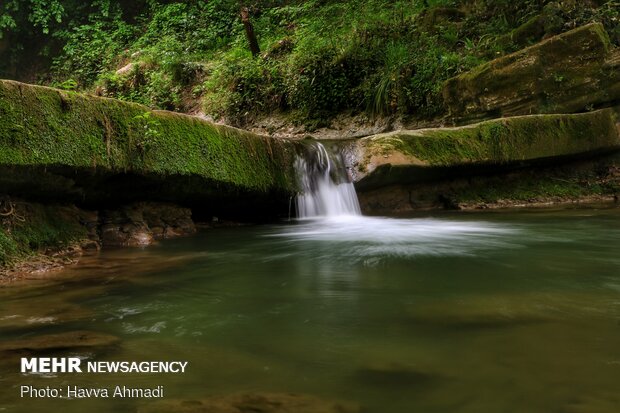 Breathtaking scenery of Tirkan 7 Waterfall in N Iran
