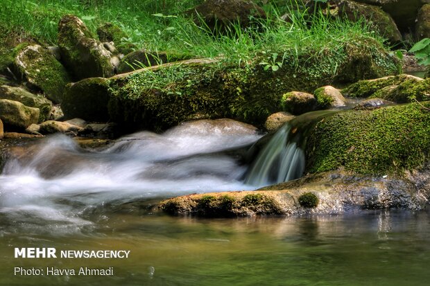 Breathtaking scenery of Tirkan 7 Waterfall in N Iran
