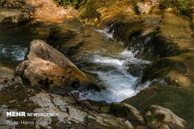 Breathtaking scenery of Tirkan 7 Waterfall in N Iran
