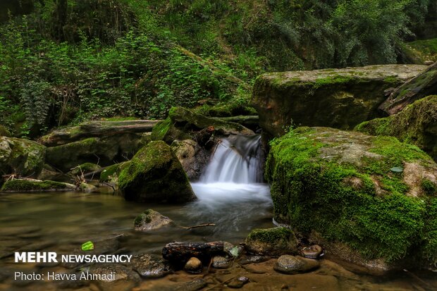 Breathtaking scenery of Tirkan 7 Waterfall in N Iran
