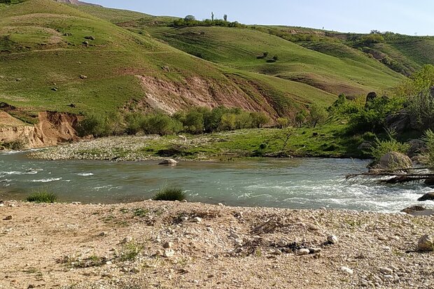 زیبایی بهاری رودخانه بازفت در چهارمحال و بختیاری