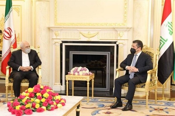 Zarif-Barzani stress not allowing anti-Iranian actions in KRG