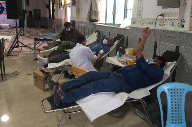 اهدای ۲۳ هزار و ۴۰۰ سی سی خون در «شهرپیر» زرین دشت 