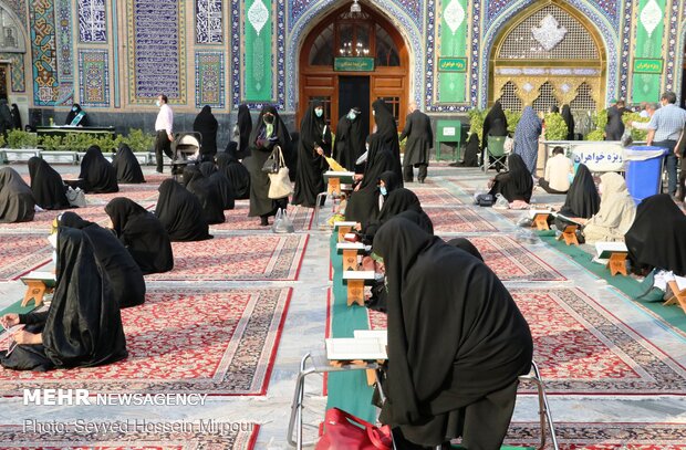 Recitation of Holy Quran in Imam Reza (PBUH) holy shrine 