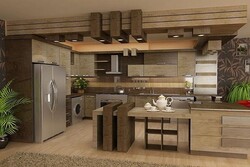 کابینت چوبی در آشپزخانه