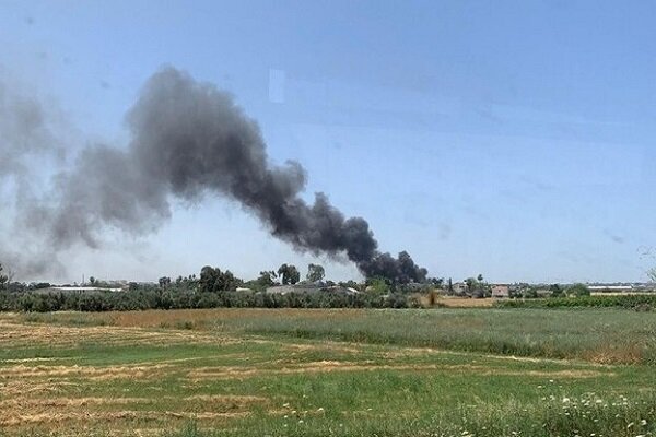 Huge fire breaks out near Israeli regime's airport