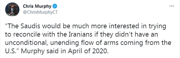 اگر تسلیحات آمریکا نبود، سعودی‌ها تمایل بیشتری برای رابطه با ایران نشان می‌دادند