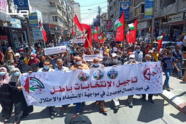 تظاهرات گسترده فلسطینیان در اعتراض به تعویق زمان انتخابات