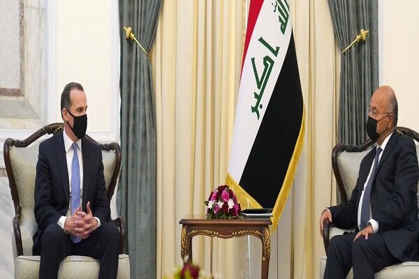 دیدارهای نخست وزیر و رئیس جمهور عراق با هیات آمریکایی