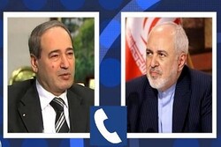Iranian, Syrian FMs discuss ties, region in phone call