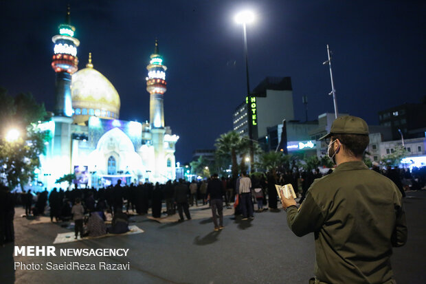 احیای شب بیست و سوم ماه رمضان در میدان فلسطین