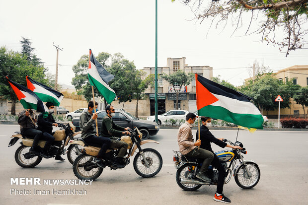 VIDEO: Drive-in Quds Day rallies in Robat Karim