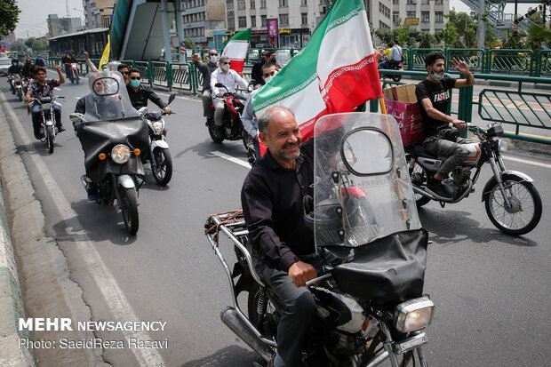 مراسم نمادین روز قدس در تهران