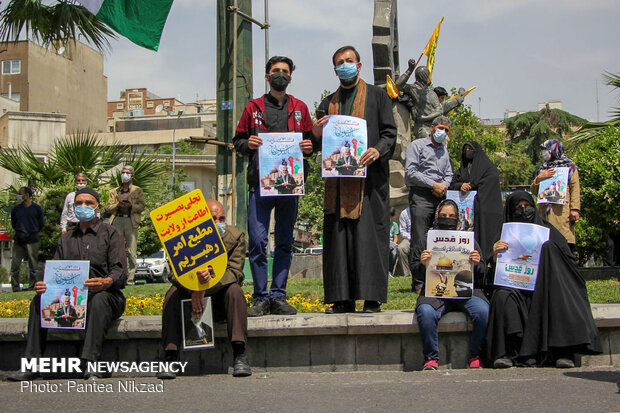 مراسم نمادین روز قدس در تهران