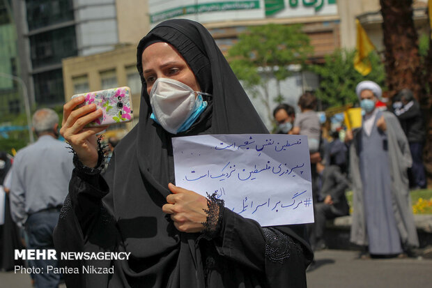 مراسم نمادین روز قدس در تهران