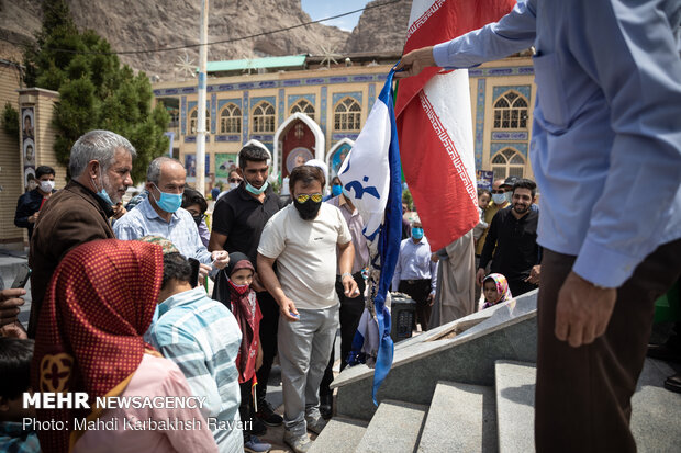 روز جهانی قدس در جوار مرقد شهید سردار سلیمانی