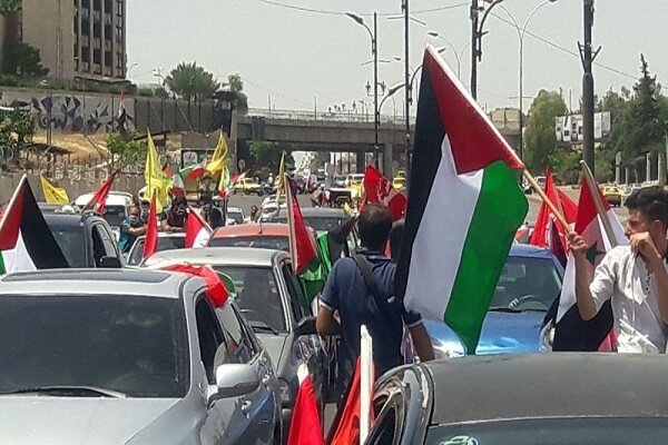 Syrian people hold massive rally on Intl. Quds Day