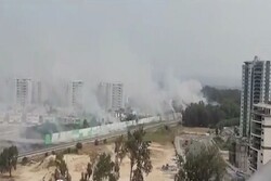 VIDEO: Fire breaks out near Israeli military site in Haifa