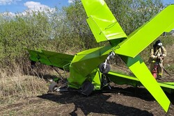 دو کشته و زخمی در پی سقوط هواپیمای شخصی در روسیه