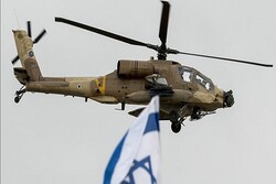 Israeli chopper targets a spot in southwestern Syria