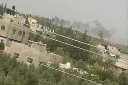 هدف قرار گرفتن خودرو نظامی صهیونیستها در شمال غزه