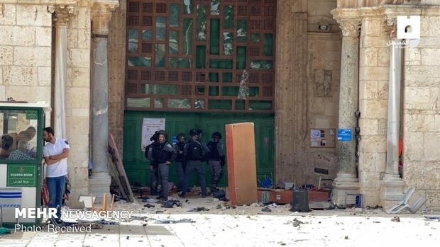 حمله نظامیان صهیونیست به مسجد الاقصی