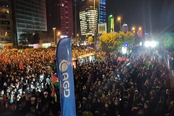 İstanbul'da Kudüs ve Mescid-i Aksa'ya destek gösterisi