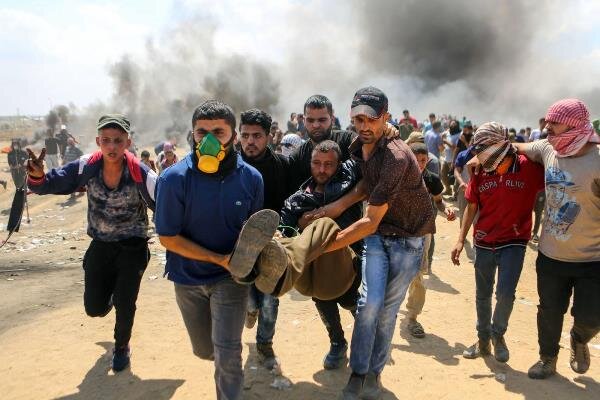 درگیری فلسطینیان با نظامیان صهیونیست ۷۱۴ زخمی برجای گذاشت