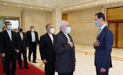 الأسد يستقبل ظريف والوفد المرافق له