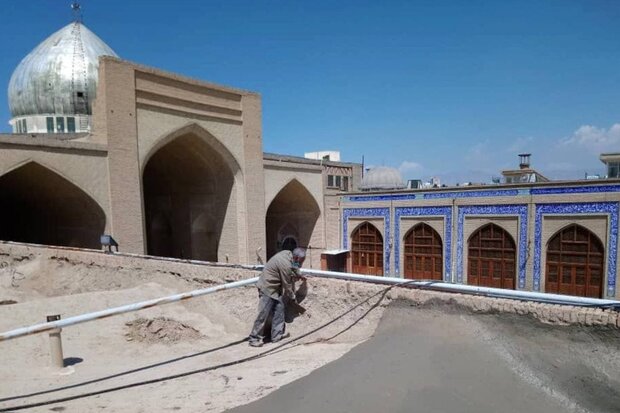مرحله جدید مرمت مسجد جامع دامغان آغاز  شد