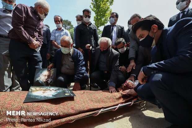 Funeral ceremony of great Iranian musician Abdolvahab Shahidi