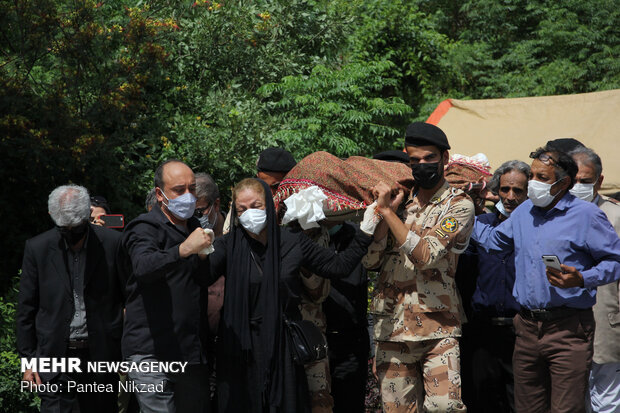 Funeral ceremony of great Iranian musician Abdolvahab Shahidi