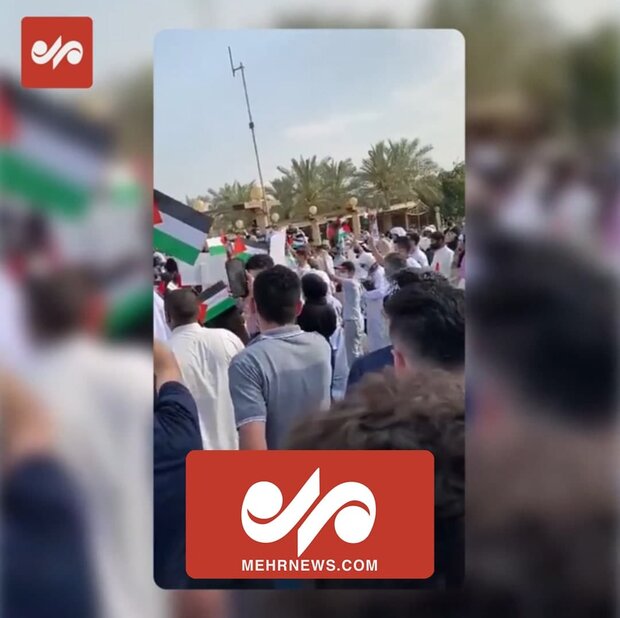 تجمع مردم کویت در حمایت از مردم فلسطین 