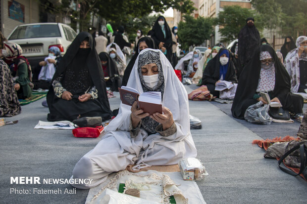 نماز عید سعید فطر در مسجد صاحب الزمان اختیاریه