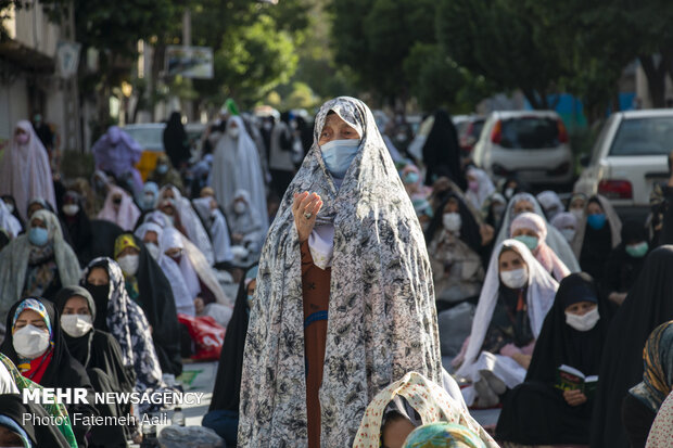 نماز عید سعید فطر در مسجد صاحب الزمان اختیاریه