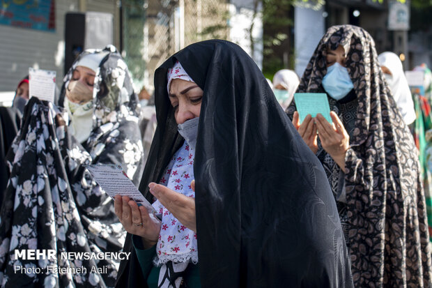 نماز عید سعید فطر در مسجد صاحب الزمان اختیاریه