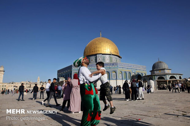 Eid al-Fitr prayers in Al-Aqsa Mosque
