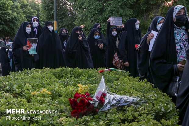 Gathering of People in Tabriz in support of Palestinians
