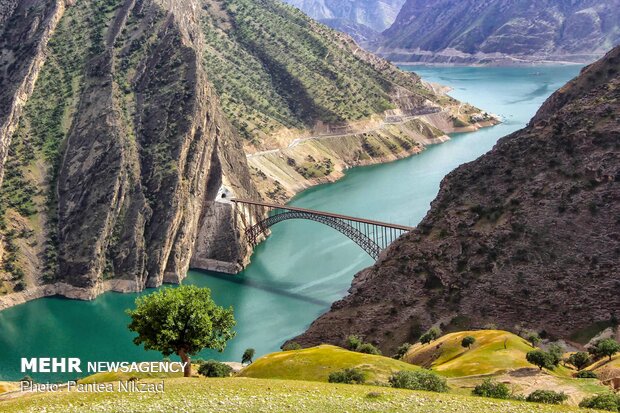 Oak trees on Zagros with breathtaking views in SW Iran 