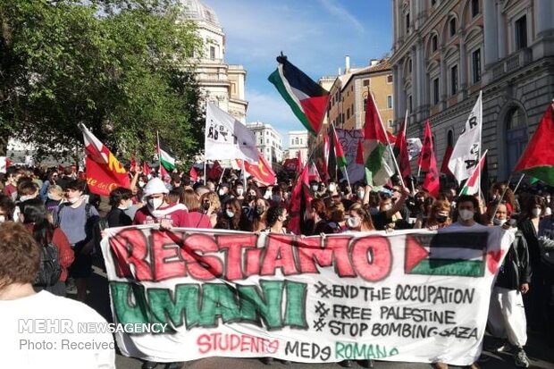 Rallies in support of Palestine in Italy