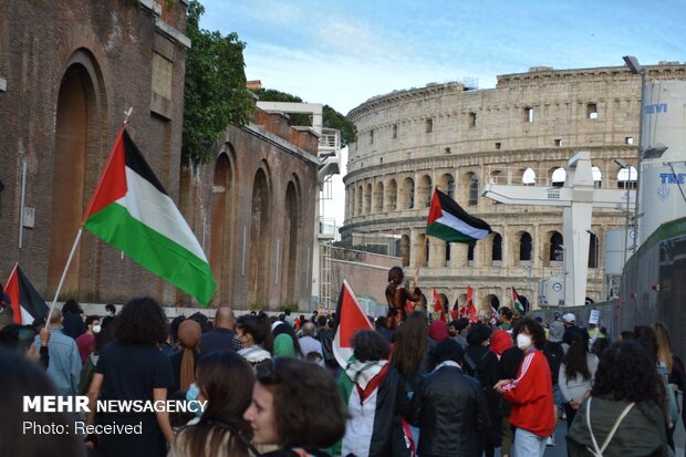 Rallies in support of Palestine in Italy