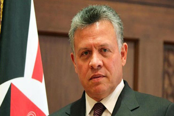 Jordanian king calls for halting Zionists crimes in Palestine