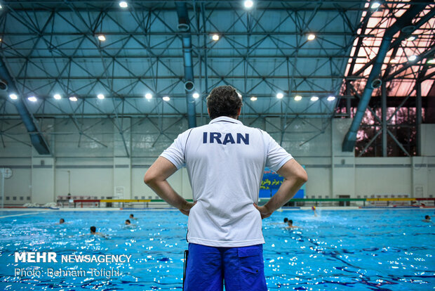 Camp of Iranian water polo team
