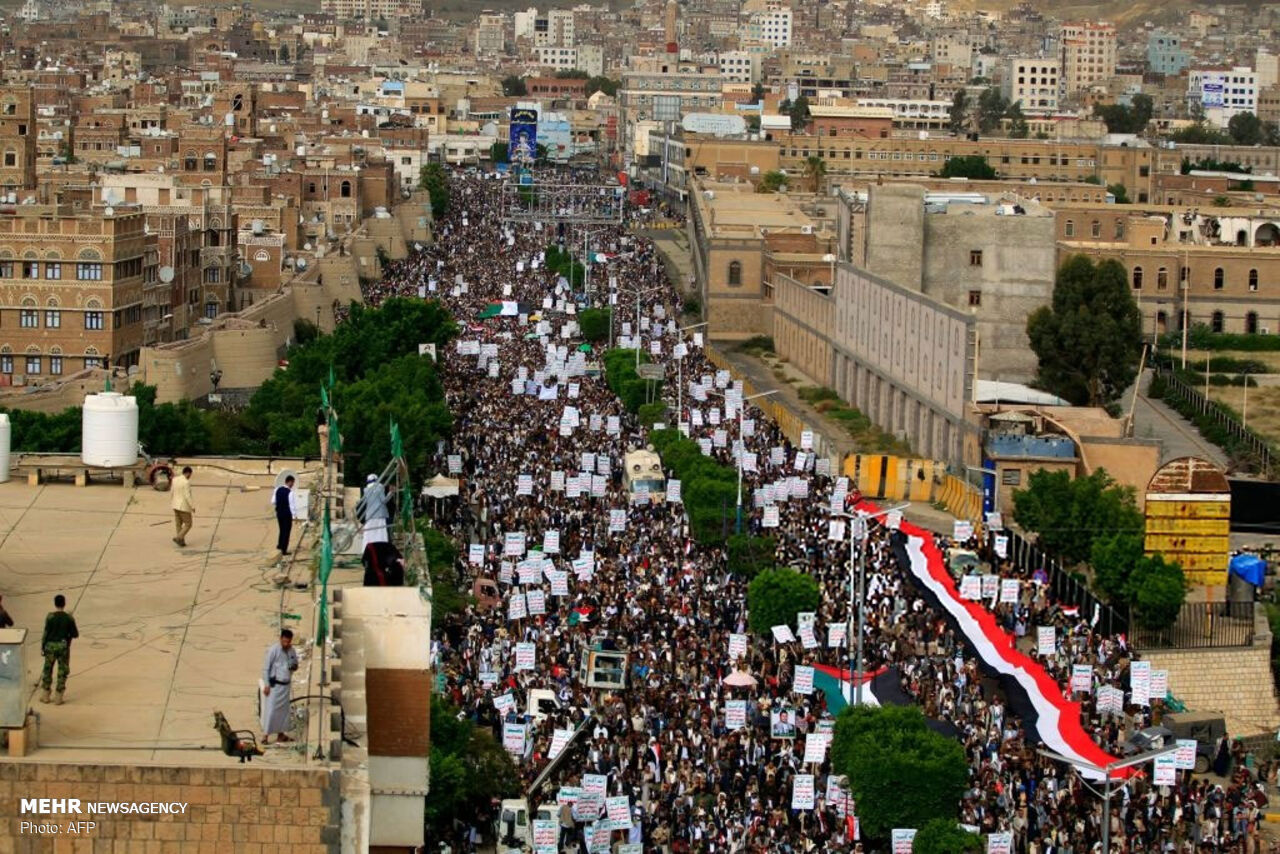 تظاهرات في اليمن دعماً للمقاومة الفلسطينية