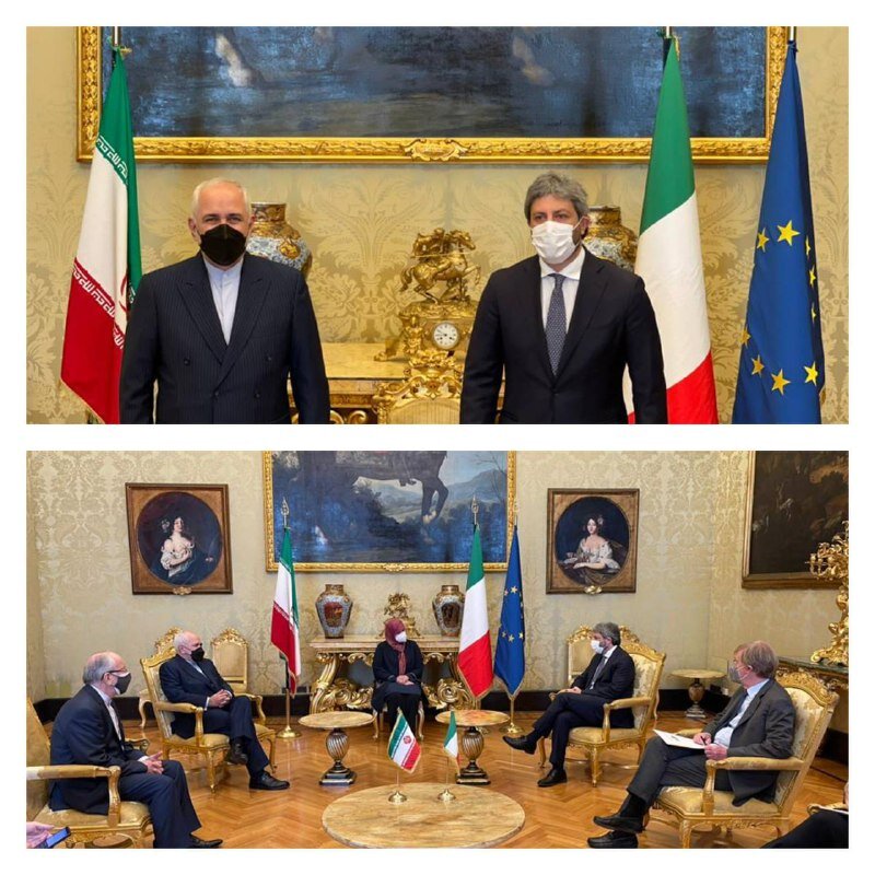 Zarif's meeting with Italian Lower House Speaker held