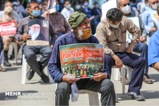 تجمع حمایت از مقاومت مردم فلسطین در بجنورد